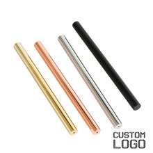 1pc 0.5mm Retro Gel Pens Brass Pens Stationery Gifts Metal Signature Pen Laser Engraving Lettering High-end Business Custom Logo 2024 - buy cheap