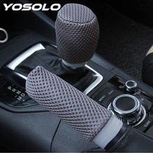 YOSOLO 2pcs/set Car Handbrake Grips Car-styling Hand Brake Cover Sleeve Universal Anti-slip Hand Brake Gear Shift Knob Cover 2024 - buy cheap