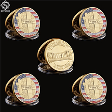 Medalla Militar de moneda de desafío de oro de 70 años de la guerra Normandie de la Segunda Guerra Mundial, 5 uds. 2024 - compra barato