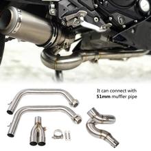 1Set Easy installing Motorcycle Full Exhaust System Circling Front Pipe Link Connect for Kawasaki Z650 Ninja 650 HOt sale 2024 - buy cheap