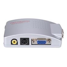 Универсальный NTSC PAL VGA к ТВ AV RCA сигнала адаптер конвертер видео коробка переключения композитный для портативных ПК высокое качество адаптер rca в vga 2024 - купить недорого