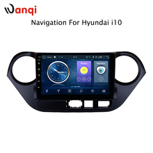 Wanqi 2G + 32G 9 "android8.1 автомобильный радиоприемник GPS навигация для Hyundai i10 2013 2014 2015 2016 Автомобильный мультимедийный cd плеер видео 2024 - купить недорого