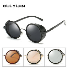 Oulylan Steampunk Sunglasses Women Round Glasses Goggles Men Circle Lens Unisex Vintage Retro Punk Windproof Sun Glasses 2024 - buy cheap