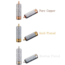 Viborg 4pcs Hifi Audio RCA Plug Pure Copper Gold/Rhodium Plated Available VR109 Speaker Terminals 2024 - buy cheap