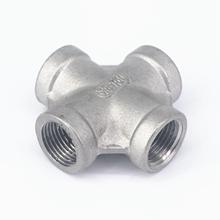 3/8" BSP Female 304 Stainless Steel Cross 4 Way Connector Pipe Fitting water oil air 2024 - buy cheap