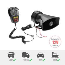 Car Tone Sound Car Recording Emergency Siren Car Siren Horn Mic PA Speaker System Emergency Amplifier Hooter 12V 100W 2024 - buy cheap