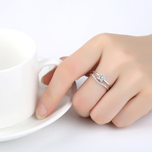 Витые листья цветок горный хрусталь Открытое кольцо из розового золота цвет палец кольцо для женщин эффектное регулируемое кольцо оптовая продажа 2024 - купить недорого