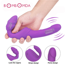 Strapless Dildo Vibrators Clitoris Stimulator 9 Speed Double Vibrating Remote Control Strapon G Spot Vibrator Sex Toys for Women 2024 - buy cheap