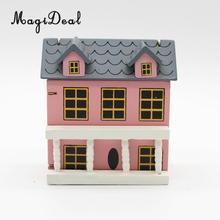 Casa de bonecas em miniatura, 1/12 anos, kit diy, boneca de madeira, modelo mini para presente de aniversário e natal, presente 2024 - compre barato