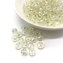 Cuentas de vidrio de cristal espaciador suelto para fabricación de joyas, venta al por mayor, 4x6mm/6x8mm, Circular, austriaco, facetadas, redondas, #12 2024 - compra barato
