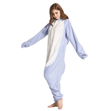 Дропшиппинг Для женщин пижамы животных Хэллоуин для взрослых флис пижамы установить стежка мультфильм с капюшоном пижамы 2024 - купить недорого