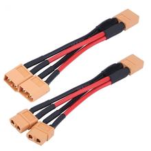 10cm 2 tipos XT60 paquete de baterías paralelas adaptador de conector 14AWG Cable para RC Lipo silicona Cable batería XT60 arnés para 2 paquetes 2024 - compra barato