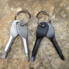 Portable Phillips Slotted Screwdriver Key Ring keyring Pocket Repair Tool Multi Mini Gadget Camp Hike Outdoor 2024 - buy cheap