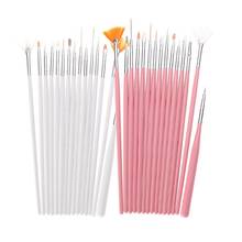 15pcs DIY Nail Brush Painting Pen Design Tool Set Nail Art UV Gel Nail Polish For Salon Manicure Nail Gel Polish Draw Tool White 2024 - buy cheap