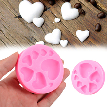 Molde de silicona con forma de corazón 3D, 8 agujeros, jabón, DIY, Fondant, utensilios de decoración para hornear, utensilios de cocina para horno 2024 - compra barato