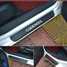 4pcs Carbon Fiber Vinyl Car Door Sill Protector Scuff Plate Sticker for Kia Cadenza Car Accessories 2024 - buy cheap