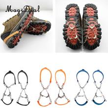 Anti Slip Ice Shoe Grippers Cleats Fit EUR 35-45 for Outdoor Camping Walking 6 Teeth Hiking Ice Snow Rock Tree Climbing Accesso 2024 - buy cheap