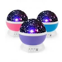 Романтичный светодиодный проектор звездного неба, USB ночник, творческие световые украшения для вечеринок, детские светящиеся игрушки, подарки на день рождения 2024 - купить недорого