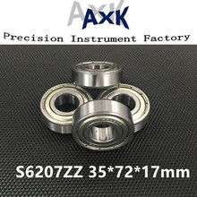 2021 Free Shipping S6207zz Abec-3 (2pcs) 35x72x17mm Stainless Steel Ball Bearing Miniature 6207zz/ss S6207z Roulement A Bille 2024 - buy cheap
