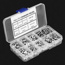 140pcs/set #10-32 304 Stainless Steel Phillips Head Cross PH Pan Head Screws Kit Assortment Set Hex Slip Lock Self-locking Nut 2024 - buy cheap