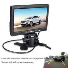 7 Inch 12V TFT LCD Screen Car Monitor Rearview Screen For CCTV Reversing Rear View Backup Camera+Remote Control 2024 - buy cheap