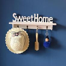 Sweet Home Shelves Hat Key Holders 4 Hooks Wall Mounted Storage Organizer Wall Hanger Home Rack Hanging Hooks Decoration 2024 - buy cheap