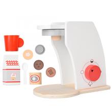 New Wooden Simulation Kitchen Cooking Coffeemaker Toy Pretend Play Kitchen Set Educational Kid Fun Miniature Toys 2024 - buy cheap