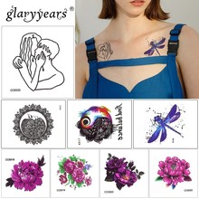 Glaryyears 1 Folha Planta Flash Tatoo Tatto Tatuagem Temporária Adesivo Falso Colorido Das Mulheres Dos Homens À Prova D' Água Pequena Arte Corporal Projetos 16 2024 - compre barato