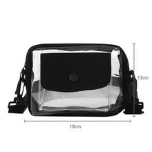 Woman Small Clear Crossbody Bag Messenger Handbags Girls Casual Transparent PVC Shoulder Bags For Girls Small Phone Bags 2024 - buy cheap