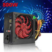 Black  800W Power Supply 120mm Fan 24 Pin PCI SATA ATX 12V Molex Connect Computer Power Supply 80+Gold 2024 - buy cheap