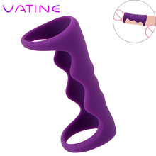 VATINE Silicone Male Masturbation Cock Rings Male Chastity Device Delay Ejaculation Penis Rings Sex Toys for Men 2024 - buy cheap