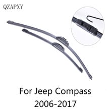 QZAPXY-escobillas de limpiaparabrisas para Jeep Compass, limpiaparabrisas de 2006, 2007, 2008, 2009, 2010, 2011, 2012 a 2017, accesorios de coche, venta al por mayor 2024 - compra barato