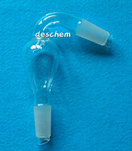 24/40,Glass Bent Anti Splash Adapter,Anti-splash Head,Lab Chemistry Glassware 2024 - buy cheap