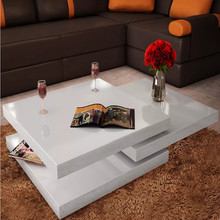 Vidaxl mesa de café mesas laterais móveis 3 camadas sala estar mesas de centro mesa de centro alto brilho branco mesa de centro v3 2024 - compre barato