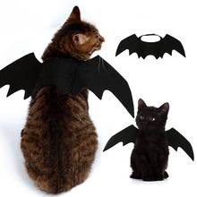 Cute Cat Bat Wings Vampire Cos Accessories Black Fancy Dress Up Pet Dog Cats Halloween Costume Gift Photo Prop 2024 - buy cheap