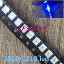 500pcs/lot 1210 3528 SMD LED Ultra Bright Blue Light Diode 470-475NM 3.0-3.6V Chip led lamp high lighting 2024 - buy cheap
