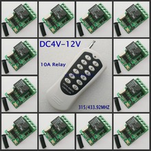Momentary Toggle Button Remote Control Switch 4V 5V 6V 7.4V 9V 12V 12CH 10A Relay Mini Wireless Switch NO COM NC Contact ON OFF 2024 - buy cheap