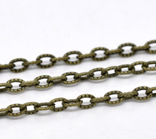 DoreenBeads 10M Bronze Tone Textured Link-Opened Chain 4.5x3mm (B13521), yiwu 2024 - buy cheap
