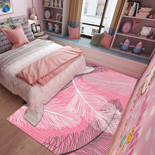Alfombras con patrón de pluma rosa para sala de estar, alfombra moderna para decoración del hogar, esterillas de Yoga de 200x300cm, suave, de gran tamaño 2024 - compra barato