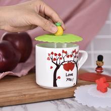 1pc Silicone Leakproof Cup Lids Heat Resistant Reusable Sealed Cover Kitchen Accessories Tea Cup Suction Seal Cap Cup Lid 2024 - buy cheap