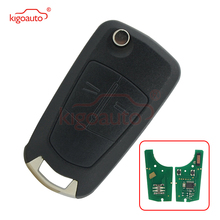Kigoauto 736 743-A flip key 433Mhz PCF7941chip for Opel astra zafira 2 button HU100 2004 2005 2006 2007 2008 2009 2024 - buy cheap