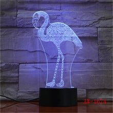 Gift 3d Night Light Luminaria Flamingo 3d Led Lamp Power Bank Light Fixtures Luminaria De Mesa Wireless Wall Lamp AW-1674 2024 - buy cheap