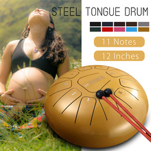 SENRHY 12 Inch Hand Drum 11-Tone teel Tongue Percussion Drum Handpan Instrument with Drum Mallets Drumstick and Bag 2024 - buy cheap