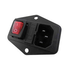 AC10A 250V IEC 320 C14 Power Cord Inlet Socket Receptacle With ON-OFF Red Light Rocker Switch For Computer Amplifier 2024 - buy cheap