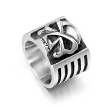 US Size 7-12 Skull Head Ring 316L Stainless Punk Sytle Rocker Band Party Ghost Skull Ring for Men Boy's Gift Fashion Jewelry 2024 - buy cheap