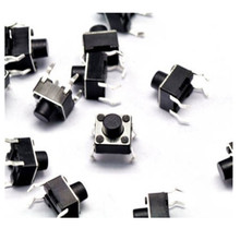 100pcs 6*6*6mm Panel PCB Momentary Tactile Tact Push Button Micro Switch 4 Pin DIP Light Touch 6x6x6mm Keys Keyboard 2024 - buy cheap