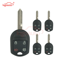 Kigoauto 5pcs Remote key shell case 4 button FO38 blade 164-R8073 for Ford Edge Escape Fusion Mustang 2007 2008 2009 2010 2011 2024 - buy cheap