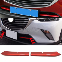 Para mazda CX-3 cx3 2016 2017 2018 abs chrome carro exterior meio net guarnição ornamento grade dianteira quadro adesivo acessórios do carro 2024 - compre barato