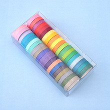 (40 Pieces/lot) Rainbow Washi Tape Colorful Adhesive Decorative Tape DIY Scrapbooking Sticker Label Masking Tape 2024 - buy cheap