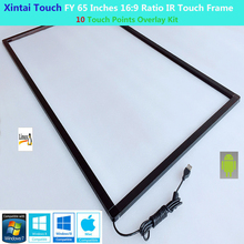 Xintai Touch FY 65 Inches 10 Touch Points 16:9 Ratio IR Touch Frame Panel Plug & Play (NO Glass) 2024 - buy cheap